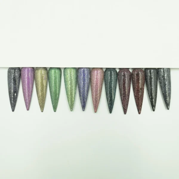 Gel Gama Crystal Diamond Night Miss Cherry 12 pzas - Imagen 2