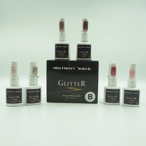 Gel Gama Glitter Miss Cherry 6 pzas - Imagen 3