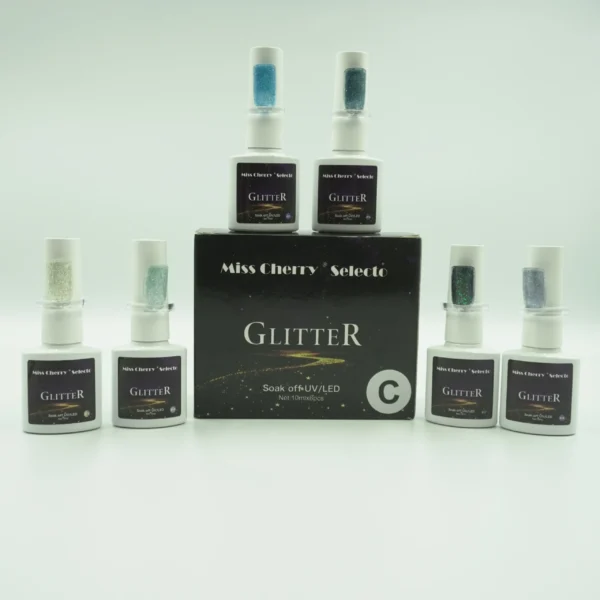 Gel Gama Glitter Miss Cherry 6 pzas - Imagen 4