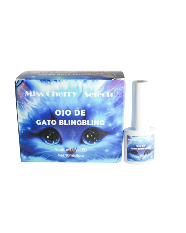 Gel Gama Ojo de Gato Blingbling Miss Cherry 06 pzas
