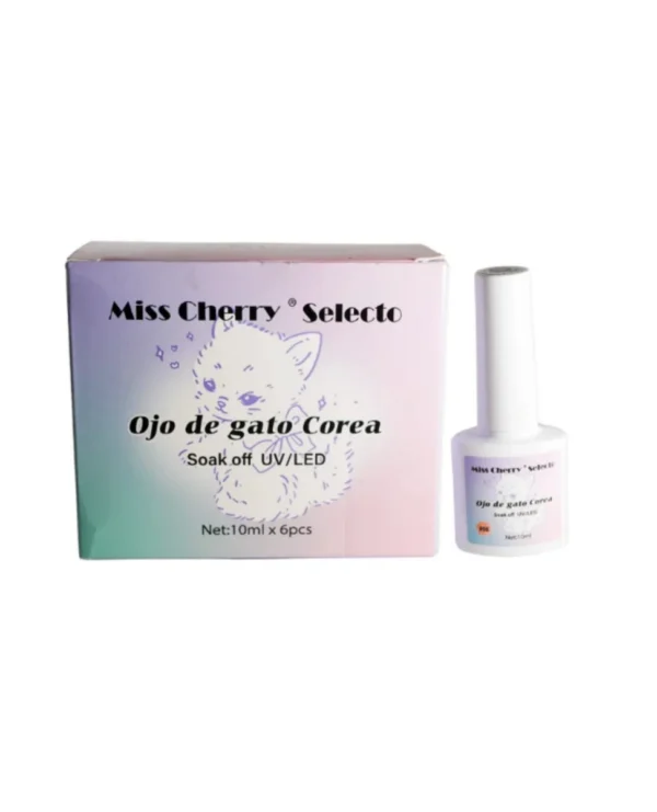Gel Gama Ojo de Gato Corea Miss Cherry 06 pzas
