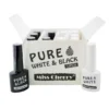 Gel Pure White & Black Miss Cherry 12 pzas.