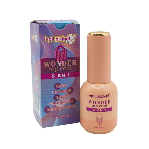 Top Coat Wonder 5 en 1 Nail Planet 01 pza