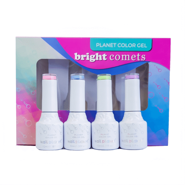 Gel Gama Bright Comets 12 ml Nail Planet  04 pzas