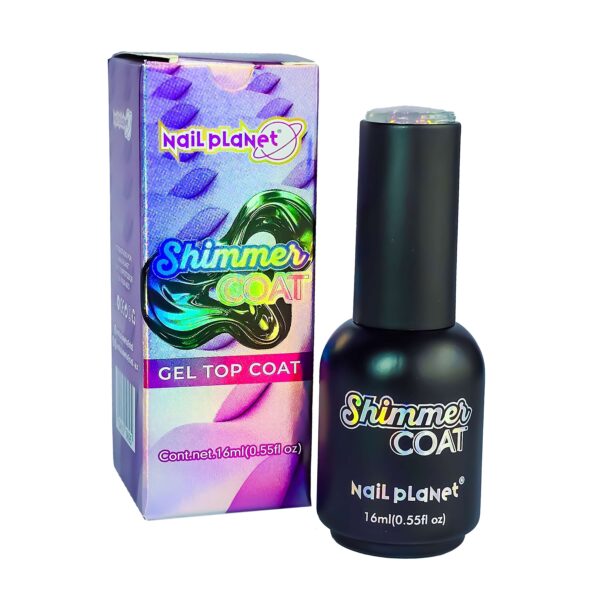 Top Coat Shimmer Coat 16ml Nail Planet 01 pza