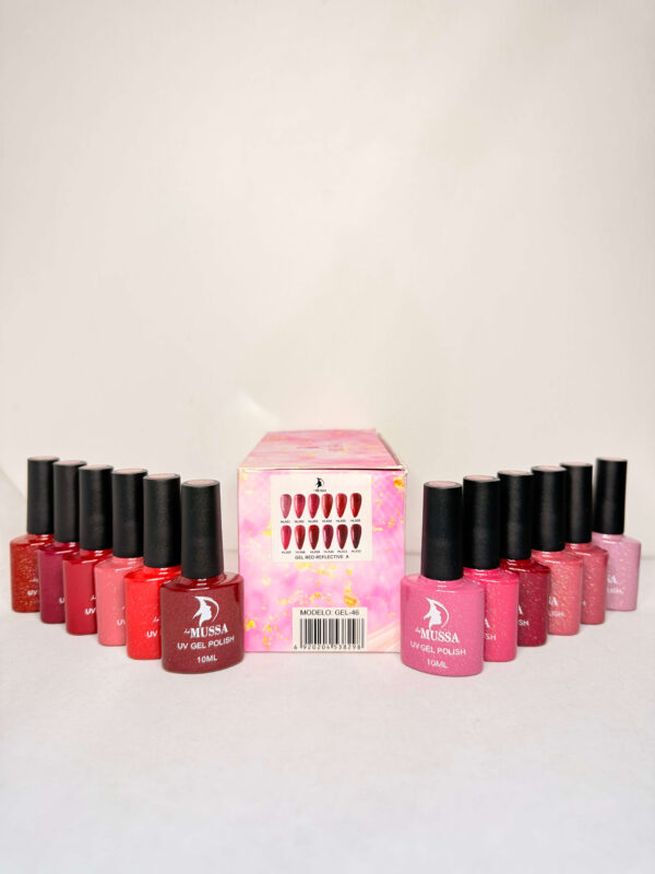 Gama Gel Red Reflective Gama A 10 ml Le Mussa 12 pzas - Imagen 2