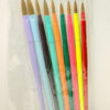 Set De 09 Pinceles (#4,6,8,10,12,14,16,18,20) Para Acrílico